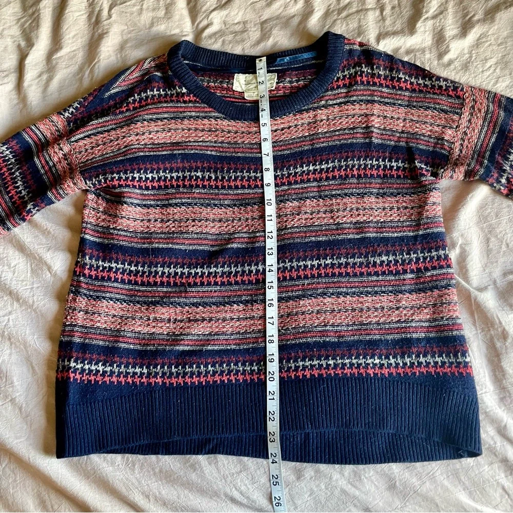 Urban Outfitters Coincidence & Chance Fair Isle Cotton Blend Knit Sweater Size M - Picture 6 of 8